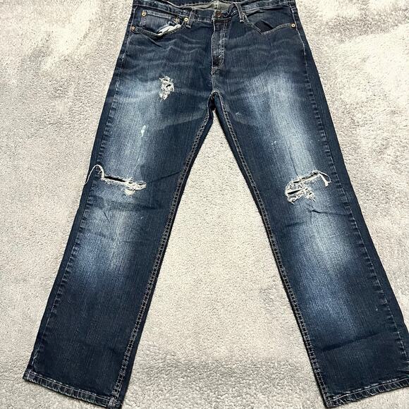 Levis 559 Denim Jeans Men 34 x30 (36x30) Relaxed Straight Blue Denim Pants * - Picture 1 of 12